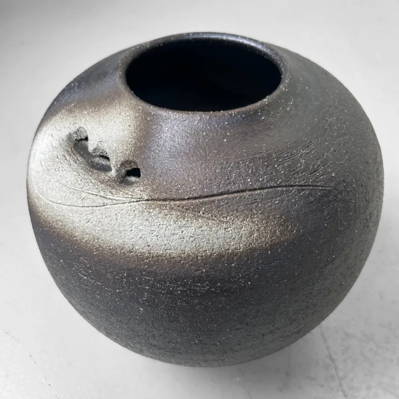 Pamono Mid-Century Ceramic Shigaraki Ikebana Vase, 1970s> Vases