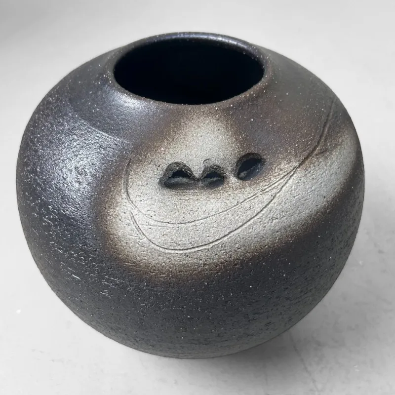 Pamono Mid-Century Ceramic Shigaraki Ikebana Vase, 1970s> Vases