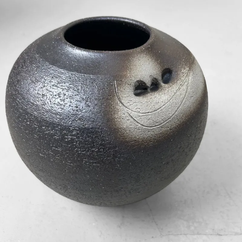 Pamono Mid-Century Ceramic Shigaraki Ikebana Vase, 1970s> Vases