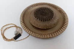 Discount Pamono Mid-Century Ceramic Sun Wall Light from Løvemose, Denmark, 1970s