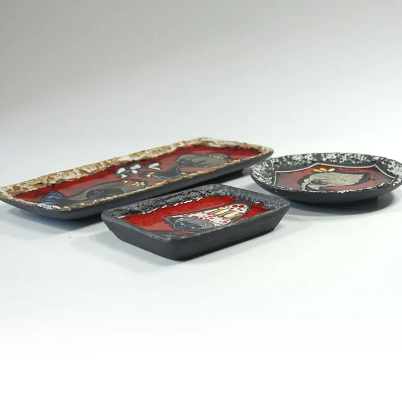 Pamono Mid-Century Ceramics Set from San Marino, Set of 3> Serving Dishes