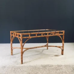 Pamono Mid-Century Chippendale Bamboo Dining Table, Italy, 1960s> Dining Tables & Sets