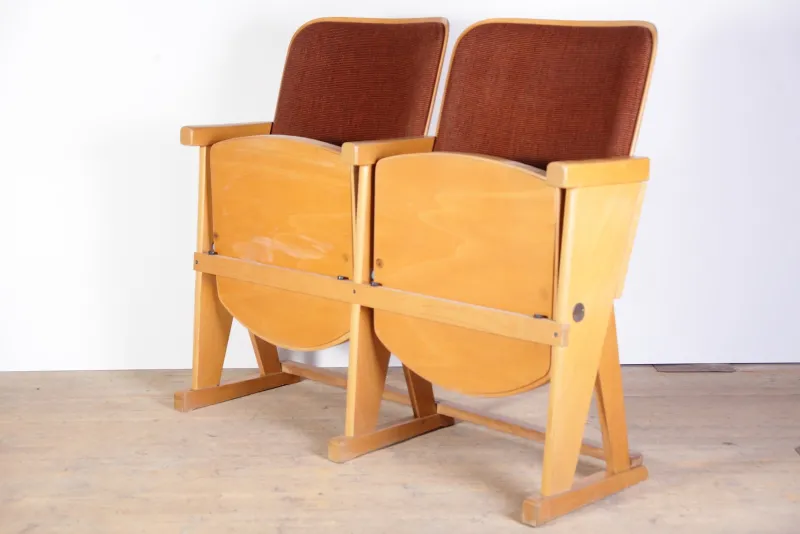 Clearance Pamono Mid-Century Cinema Bench from Ton, 1970s