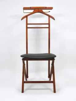 Pamono Mid-Century Clothing Valet Chair by Fratelli Reguitti, Italy, 1950s> Racks, Hooks & Valets
