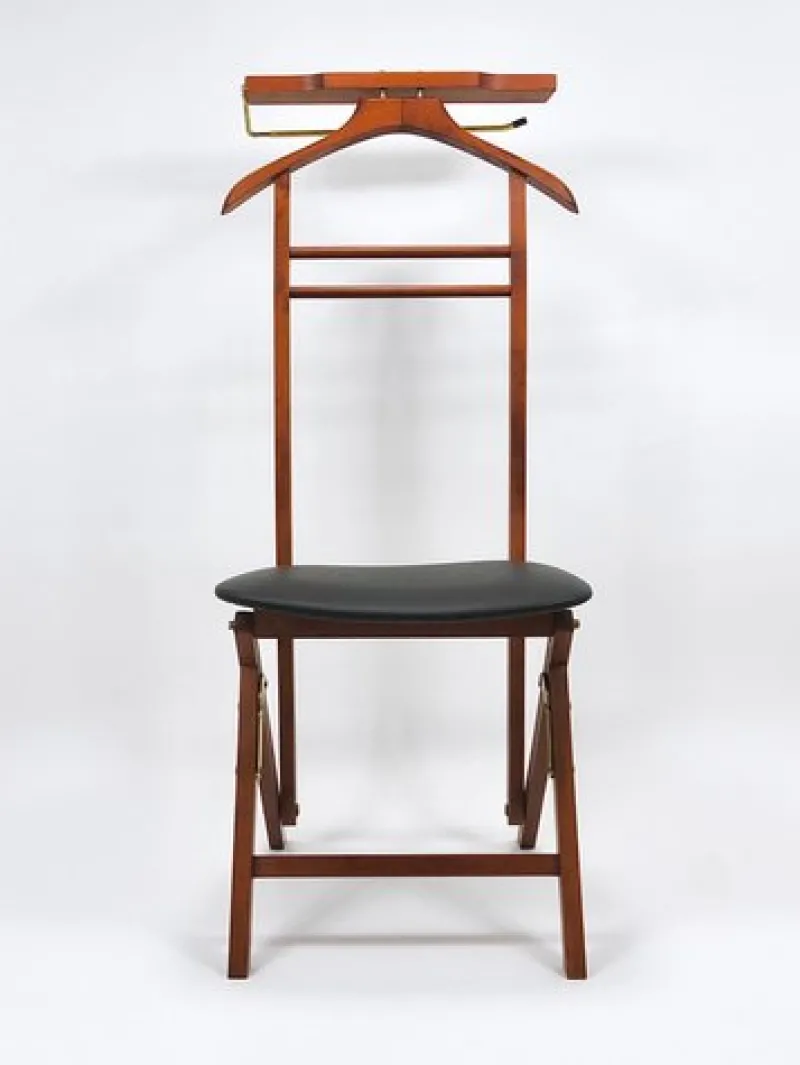 Pamono Mid-Century Clothing Valet Chair by Fratelli Reguitti, Italy, 1950s> Racks, Hooks & Valets
