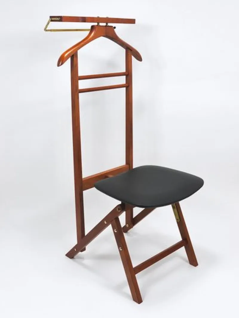 Pamono Mid-Century Clothing Valet Chair by Fratelli Reguitti, Italy, 1950s> Racks, Hooks & Valets