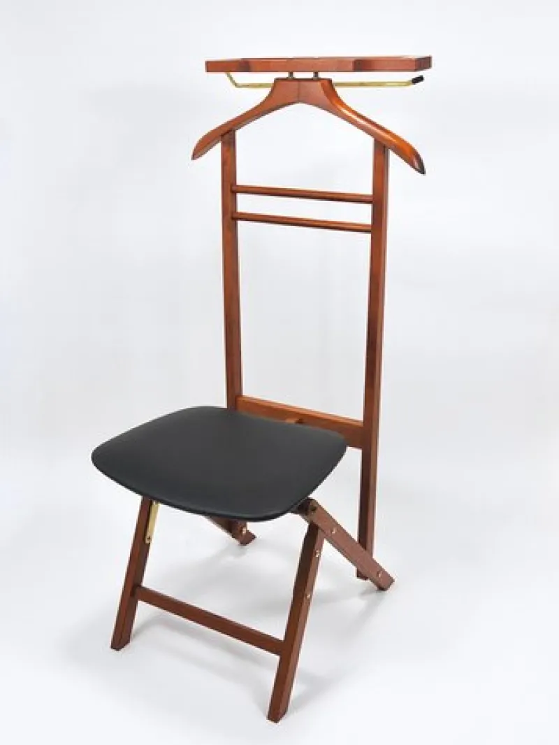 Pamono Mid-Century Clothing Valet Chair by Fratelli Reguitti, Italy, 1950s> Racks, Hooks & Valets
