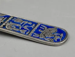 Pamono Mid-Century Collectors Spoon in Sterling Silver with Enamel Work by David Anderson, Norway><noscript><img width=