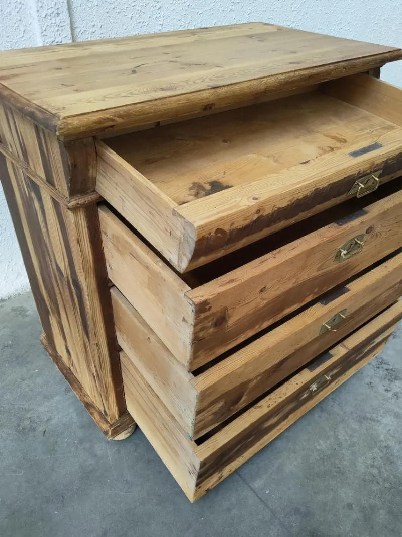 Pamono Mid-Century Commode with Turned Legs> Dressers, Commodes & Chests