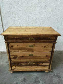 Pamono Mid-Century Commode with Turned Legs><noscript><img width=