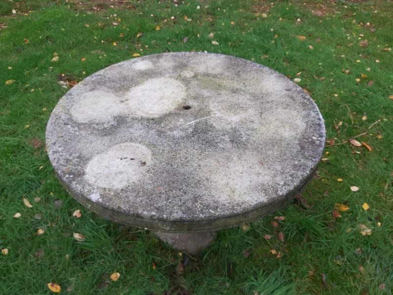 Pamono Mid-Century Concrete Garden Table in the Style of Mangiarotti & Up & Up> Garden Tables