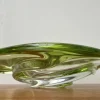 New Pamono Mid-Century Crystal Art Glass Fruit Bowl from Val Saint Lambert, Belgium, 1960s