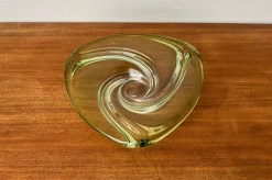 New Pamono Mid-Century Crystal Art Glass Fruit Bowl from Val Saint Lambert, Belgium, 1960s