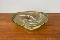 New Pamono Mid-Century Crystal Art Glass Fruit Bowl from Val Saint Lambert, Belgium, 1960s