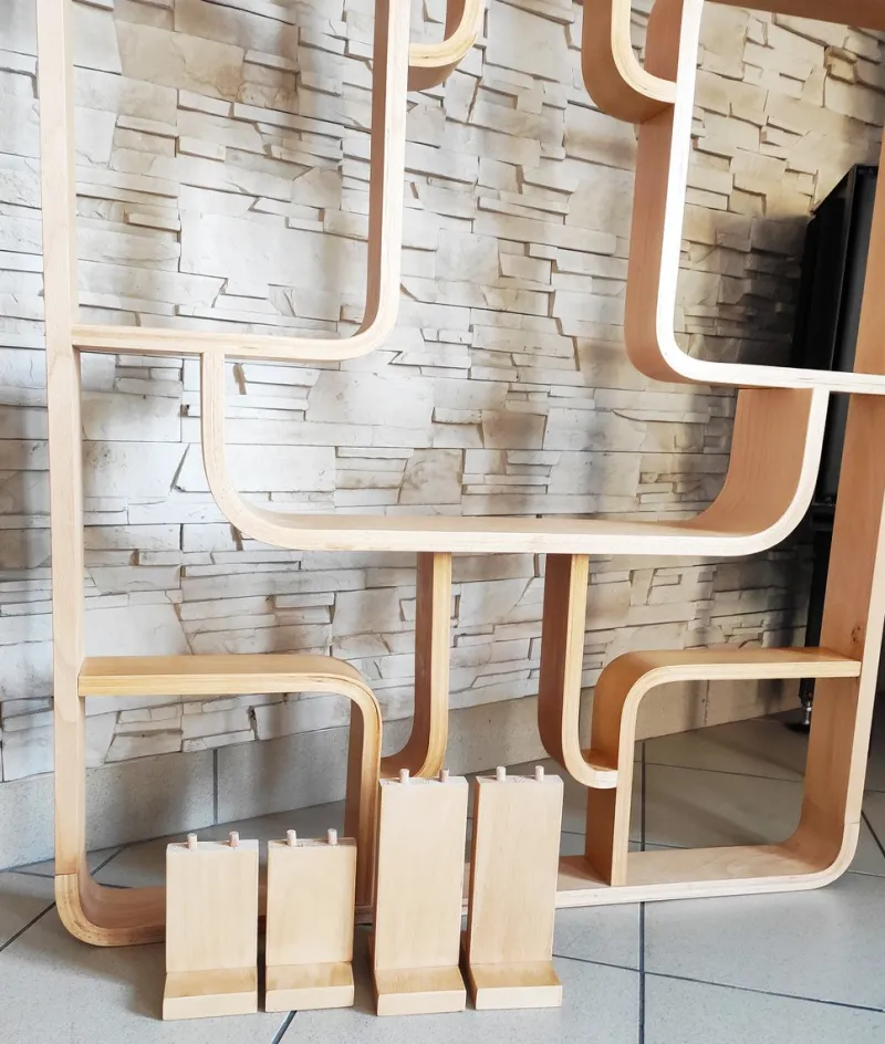 Sale Pamono Mid-Century Czech Wall or Room Divider by Ludvik Volak for Drevopodnik Holesov, 1960s, Set of 2