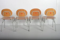 Pamono Mid-Century Czechoslovakian Kids School Chairs, Set of 4, 1970s> Children's Chairs