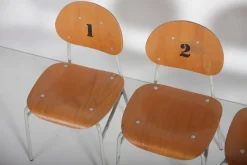 Pamono Mid-Century Czechoslovakian Kids School Chairs, Set of 4, 1970s><noscript><img width=