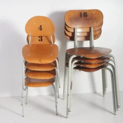 Pamono Mid-Century Czechoslovakian Kids School Chairs, Set of 4, 1970s><noscript><img width=