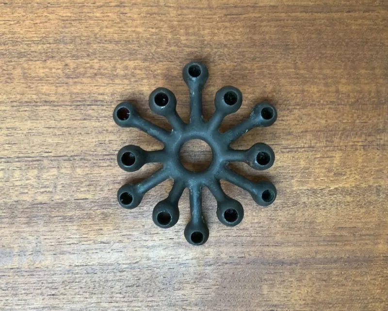 Pamono Mid-Century Danish Brutalist Cast Iron Candleholder by Jens H. Quistgaard