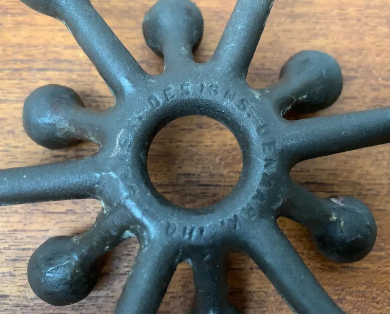 Pamono Mid-Century Danish Brutalist Cast Iron Candleholder by Jens H. Quistgaard