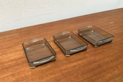 Online Pamono Mid-Century Danish Cabaret Glass Trays from Holmegaard, 1960s, Set of 3