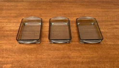 Online Pamono Mid-Century Danish Cabaret Glass Trays from Holmegaard, 1960s, Set of 3