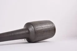 Best Pamono Mid-Century Danish Ceramic Table Lamp in Dark Brown Green Glaze with Shade from Palshus, 1960s