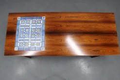 Outlet Pamono Mid-Century Danish Coffee Table with Ceramic Tile Inlay from Haslev Mobelsnedkeri, 1960s