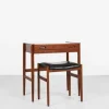 Best Pamono Mid-Century Danish Dressing Table in Teak with Ottoman from Dyrlund, 1960s, Set of 2