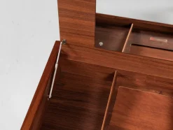 Best Pamono Mid-Century Danish Dressing Table in Teak with Ottoman from Dyrlund, 1960s, Set of 2