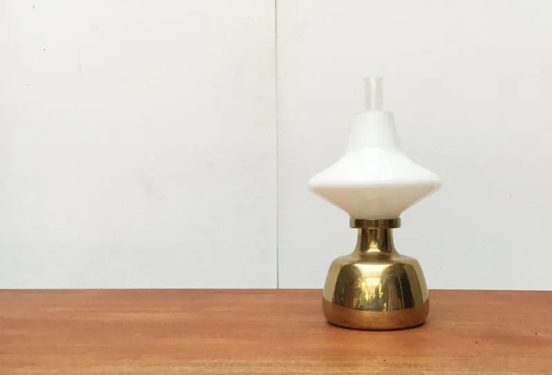 Pamono Mid-Century Danish Model Petronella Oil Table Lamp by Henning Koppel for Louis Poulsen, 1960s> Candleholders
