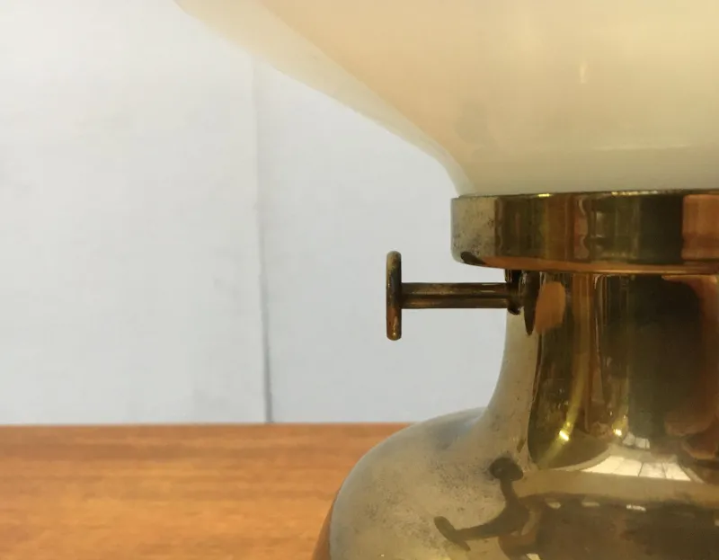 Pamono Mid-Century Danish Model Petronella Oil Table Lamp by Henning Koppel for Louis Poulsen, 1960s> Candleholders