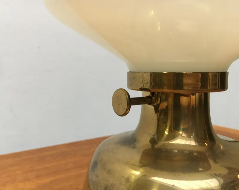 Pamono Mid-Century Danish Model Petronella Oil Table Lamp by Henning Koppel for Louis Poulsen, 1960s> Candleholders