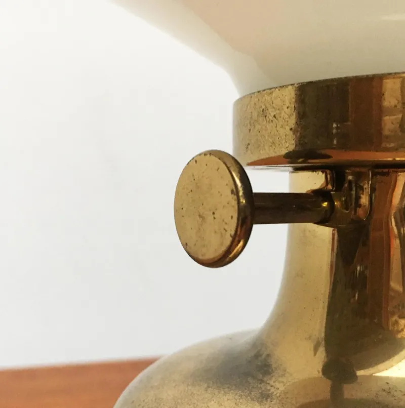 Pamono Mid-Century Danish Model Petronella Oil Table Lamp by Henning Koppel for Louis Poulsen, 1960s> Candleholders