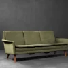 Pamono Mid-Century Danish Modern Green 3-Seater Sofa by Folke Ohlsson for Fritz Hansen, 1960s> Couches & Sofas