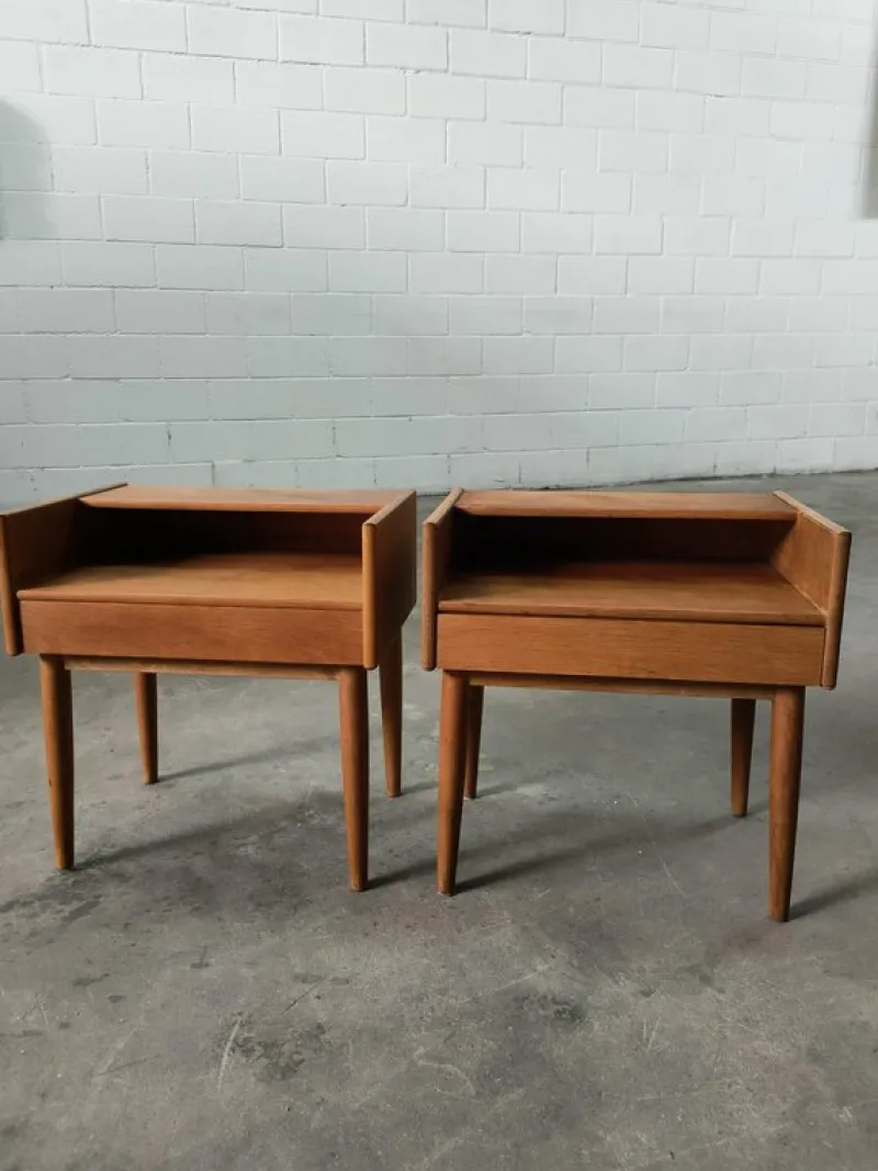 Outlet Pamono Mid-Century Danish Nightstands, Set of 2