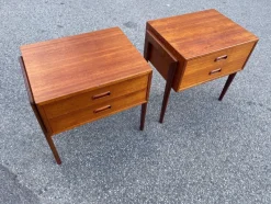 Hot Pamono Mid-Century Danish Nightstands from Ølholm Møbler, 1964, Set of 2