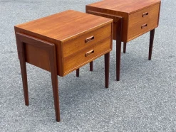 Hot Pamono Mid-Century Danish Nightstands from Ølholm Møbler, 1964, Set of 2