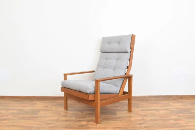 Pamono Mid-Century Danish Oak Armchair by Leif Alring for Madsen & Schubell, 1960s> Lounge Chairs & Armchairs
