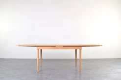 Pamono Mid-Century Danish Oak Extendable Dining Table, 1960s><noscript><img width=