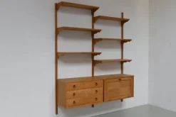 Outlet Pamono Mid-Century Danish Oak Shelving System in the style of Kjærnulf, 1960s