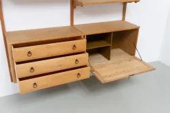 Outlet Pamono Mid-Century Danish Oak Shelving System in the style of Kjærnulf, 1960s