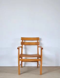 Discount Pamono Mid-Century Danish Patinated Childrens Chair in Beech, 1950s