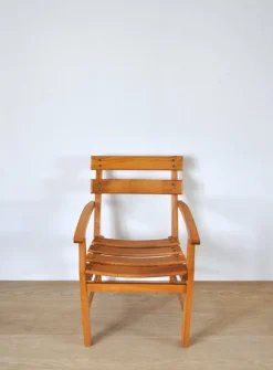 Discount Pamono Mid-Century Danish Patinated Childrens Chair in Beech, 1950s