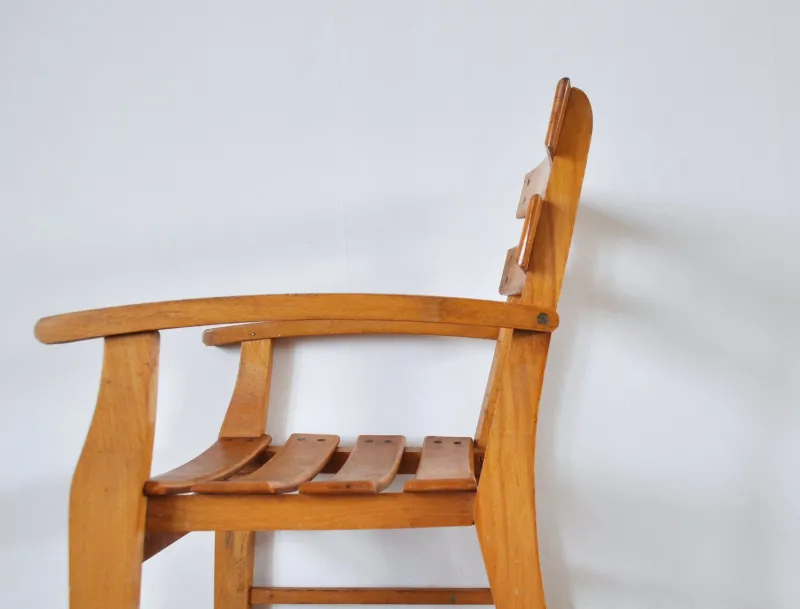 Discount Pamono Mid-Century Danish Patinated Childrens Chair in Beech, 1950s