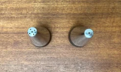 Pamono Mid-Century Danish Pepper and Salt Shakers from A&B Lundtofte, 1960s, Set of 2><noscript><img width=