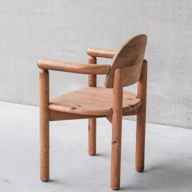 Pamono Mid-Century Danish Pine Dining Chairs attributed to Rainer Daumiller> Lounge Chairs & Armchairs