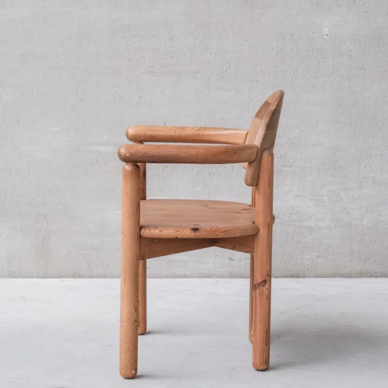 Pamono Mid-Century Danish Pine Dining Chairs attributed to Rainer Daumiller> Lounge Chairs & Armchairs