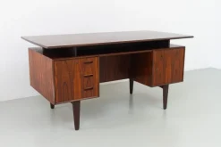 Sale Pamono Mid-Century Danish Rosewood Freestanding Desk with Floating Top, 1960s