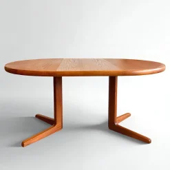 Hot Pamono Mid-Century Danish Round and Oval Extendable Dining Table in Teak, 1960s